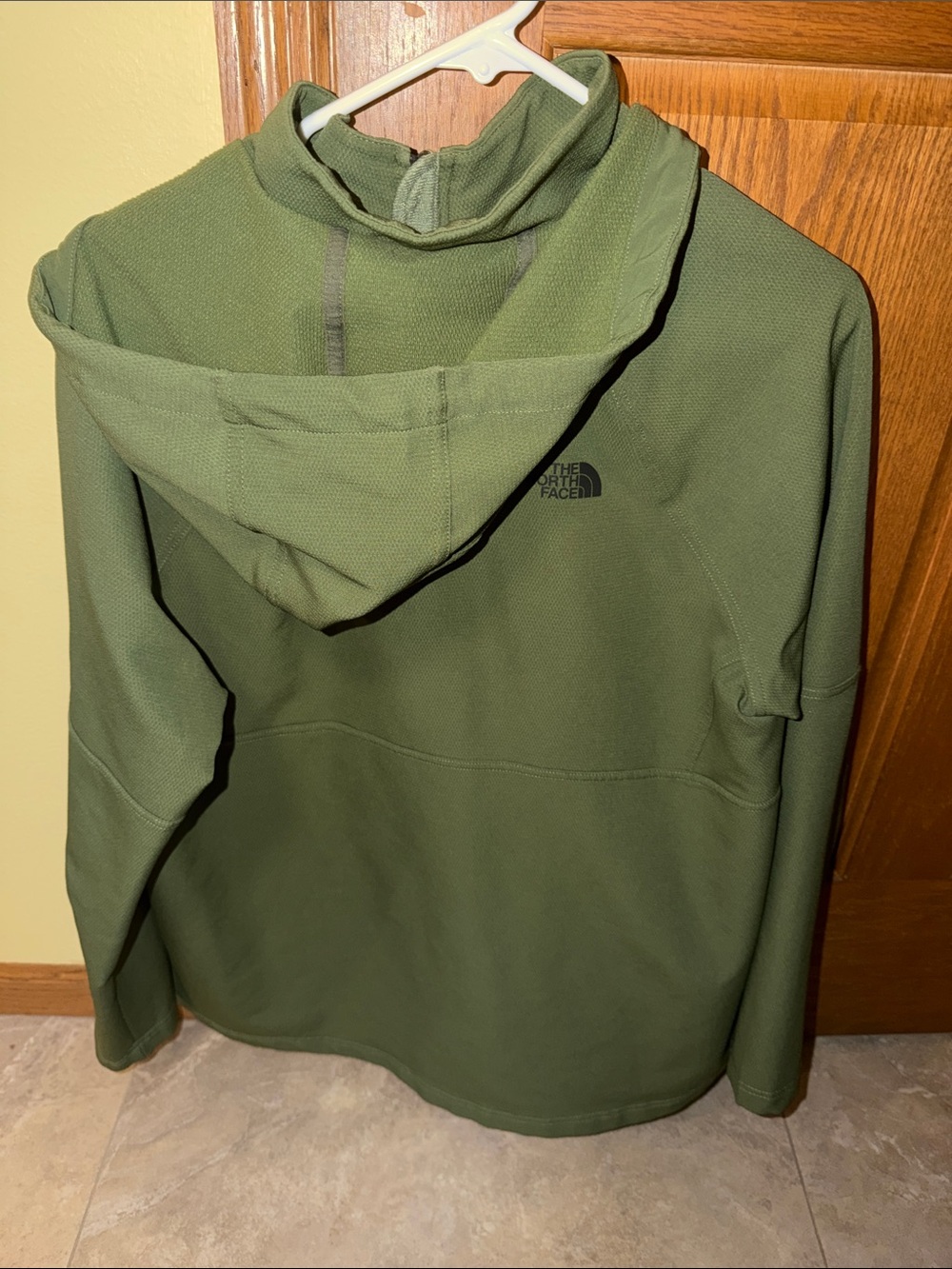 The North Face Olive Green Pullover Hoodie Jacket - Picture 2 of 3